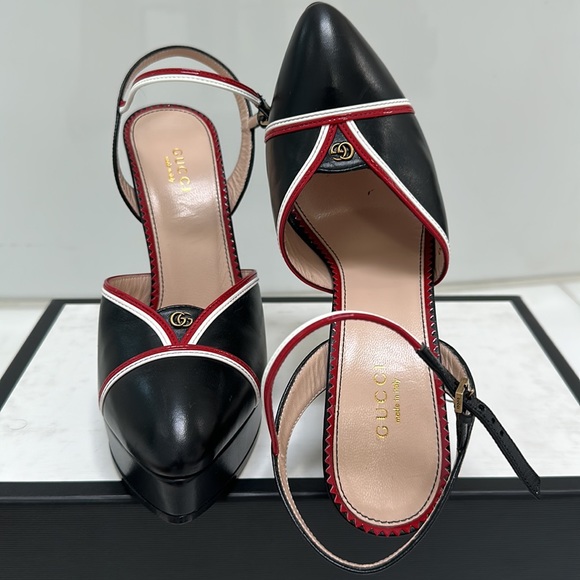 BRAND NEW AUTHENTIC GUCCI BLACK HIGH HEEL SHOES - Picture 4 of 9